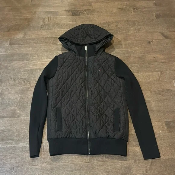 Tommy Hilfiger Women’s Hooded Sweater Jacket, full zipper and pockets, size XS - Picture 1 of 4